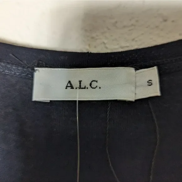 A.L.C. Emilie Midnight Blue Jersey Midi Dress size S New With Tags  NWT - Picture 15 of 16